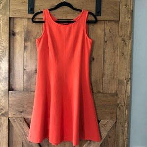 Orange sleeveless dress